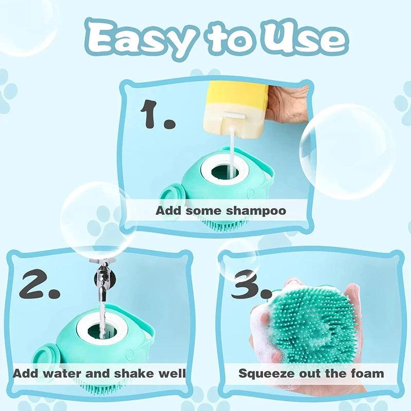 Silicone Pet Bath Brush - Pets is The Best